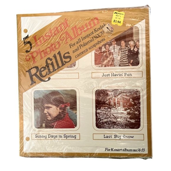 Vtg Photo Album #91-55 Instant Photo Album Refills for Instant Kodak & Polaroid - Picture 1 of 3